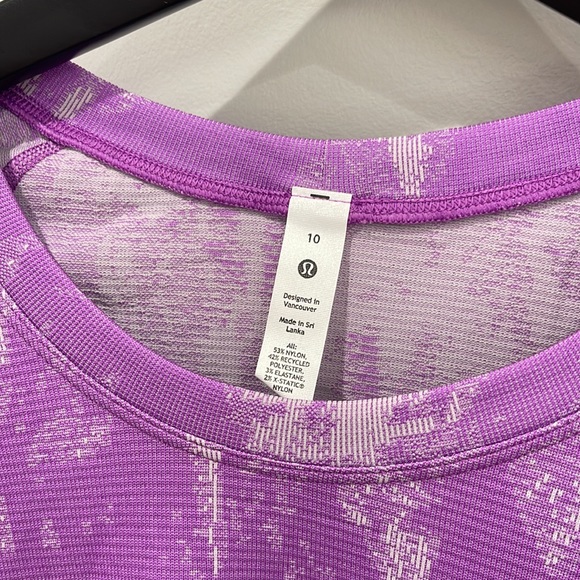 Lululemon Swiftly Tech Long Sleeve 2.0 swmm/ftlv lululemon size 10 new - Picture 3 of 7